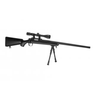 Softair - Sniper - Well SR-1 Sniper Rifle Set-Schwarz -...
