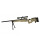 Softair - Sniper - Well AW .338 Sniper Rifle Set Upgraded-Tan - ab 18, über 0,5 Joule
