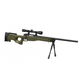 Softair - Sniper - Well - L96 Sniper Rifle Set Upgraded -...