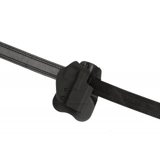 Frontline Open Top Kydex Holster for Glock 19 Paddle Black