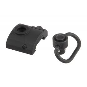 Metal GS Type QD Sling Swivel Rail Mount Black