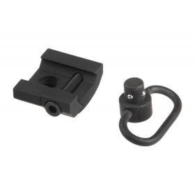 Metal GS Type QD Sling Swivel Rail Mount Black