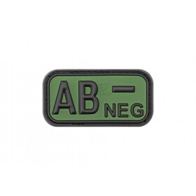 JTG Bloodtype Rubber Patch AB Neg-Forest