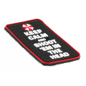JTG Keep Calm and Shoot Rubber Patch-Multicolor