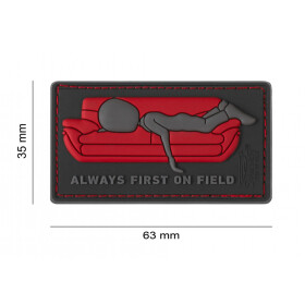 JTG Always First on Couch Rubber Patch-Multicolor