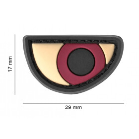 JTG Angry Eyes Rubber Patch-Multicolor