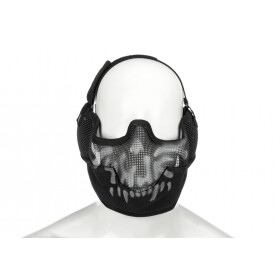 Invader Gear Steel Face Mask Death Head-Schwarz