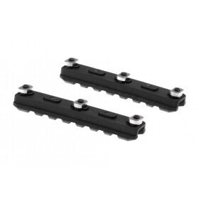 Amoeba 3.5 Inch M-LOK-Compatible Plastic Rail 2-Pack Black