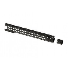 G&P MOTS Wire Cutter Keymod Handguard 16.2 Inch-Schwarz