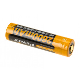 Fenix 18650 Battery 3.7V 2600mAh-Black/Red