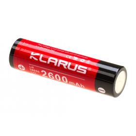 Klarus 18650 Battery 3.7V 2600mAh-Black/Red