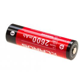 Klarus 18650 Battery 3.7V 2600mAh-Black/Red