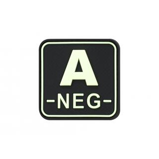Bloodtype Square Rubber Patch A Neg