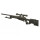 Softair - Sniper - Well L96 Sniper Rifle Set-Schwarz - ab 18, über 0,5 Joule