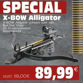 [SPECIAL] X-BOW Alligator - Red Dot Package - 80 lbs -...