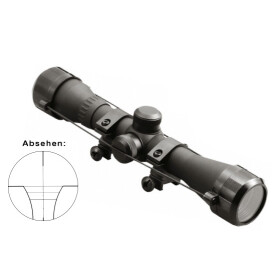 CARBON EXPRESS Riflescope 4x32 Type 2 (19mm Weaver)