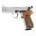 Alarm shot - gas signal pistol - Walther - P88 - 9 mm P.A.K - nickel/wood