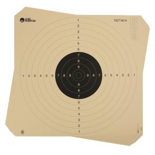 Pack of 20 - pistol / small caliber target 55 x 52 cm with insertion slot