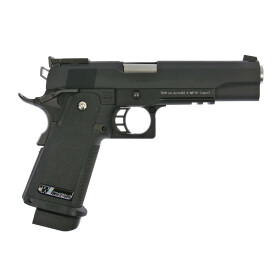 Softair - Pistole - WE Hi-Capa 5.1 Full Metal GBB-Schwarz...