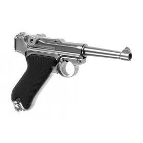 Softair - Pistole - WE P08 Full Metal GBB-Silver - ab 18,...