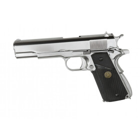 Softair - Pistole - WE M1911 MEU Full Metal V3 GBB-Silver - ab 18, über 0,5 Joule
