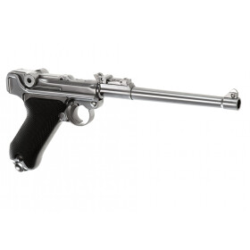 Softair - Pistol - WE - P08 8 inch full metal GBB silver...
