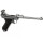Softair - Pistole - WE P08 8 Inch Full Metal GBB-Silver - ab 18, über 0,5 Joule