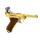 Softair - Pistole - WE P08 Full Metal GBB-Gold - ab 18, über 0,5 Joule