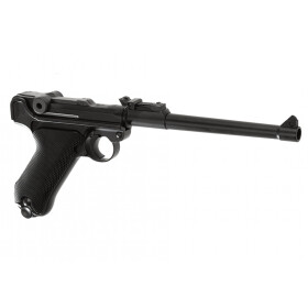 Softair - Pistole - WE P08 8 Inch Full Metal GBB-Schwarz...