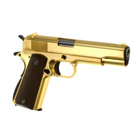 Softair - Pistole - WE M1911 Full Metal GBB-Gold - ab 18, über 0,5 Joule