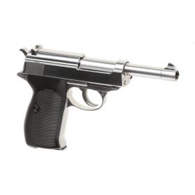 Softair - Pistole - WE P38 Full Metal GBB-Silver - ab 18,...