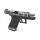 Softair - Pistole - WE G-Force 19 SV Silver Barrel Metal Version GBB-Schwarz - ab 18, über 0,5 Joule