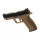 Softair - Pistole - WE - WET-05 BK Gold Barrel Metal Version GBB FDE - ab 18, über 0,5 Joule