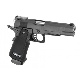 Softair - Pistole - WE Hi-Capa 5.1 R Full Metal Co2-Schwarz - ab 18, über 0,5 Joule