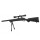 Softair - Sniper - Well SR-1 Short Barrel Sniper Rifle Set-Schwarz - ab 18, über 0,5 Joule