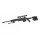 Softair - Sniper - Well 4411D Sniper Rifle Set Upgraded-Schwarz - ab 18, über 0,5 Joule