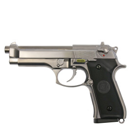 Softair - Pistole - WE M9 Full Metal Co2-Silver - ab 18, über 0,5 Joule