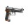 Softair - Pistole - WE M92 Samurai Edge Biohazard Full Metal Co2-Silver - ab 18, über 0,5 Joule