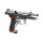 Softair - Pistole - WE M92 Samurai Edge Biohazard Full Metal Co2-Silver - ab 18, über 0,5 Joule