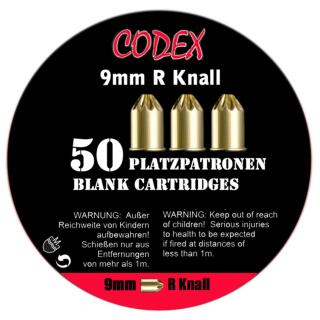 CODEX - Platzpatronen 9x17R Knall - 50 Stück