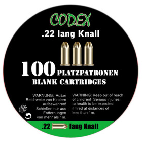CODEX - Platzpatronen .22 Knall - 100 Stück