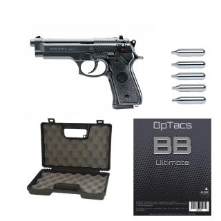 SET !!! Softair - Pistole - BERETTA 92 FS CO2 NBB - ab 18, über 0,5 Joule