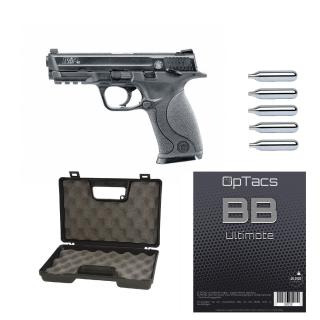 SET !!! Softair - Pistol - Smith & Wesson - M&P 40 TS Co2 GBB - from 18, over 0.5 joules