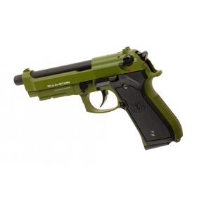 SET !!! Softair - Pistole - G & G - GPM92 Metal green GBB - ab18, über 0,5 Joule