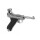 SET !!! Softair - Pistole - WE - P08 Full Metal GBB silver - ab 18, über 0,5 Joule