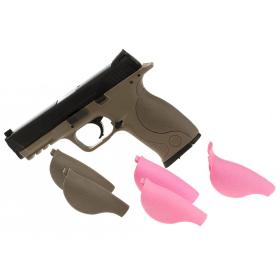 SET !!! Softair - Pistol - WE - M&P Metal Version GBB desert - from 18, over 0.5 joules