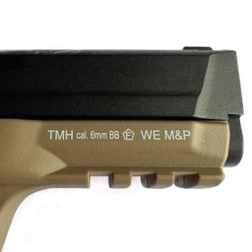 SET !!! Softair - Pistol - WE - M&P Metal Version GBB desert - from 18, over 0.5 joules