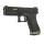 SET !!! Softair - Pistole - WE - G-Force 17 BK Silver Barrel Metal Version GBB black - ab 18, über 0,5 Joule