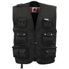 Outdoor vest, black, heavy version