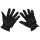 Leather gloves, black, with quartz sand filling